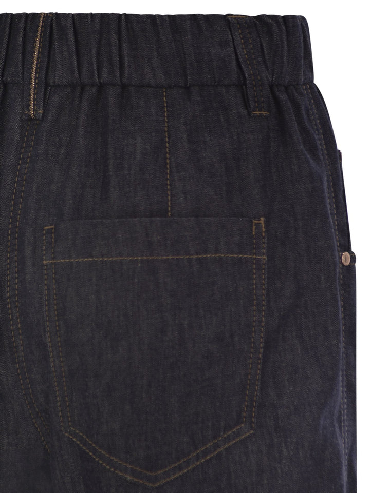 Brunello Cucinelli Women Lightweight Denim Five-Pocket Trousers