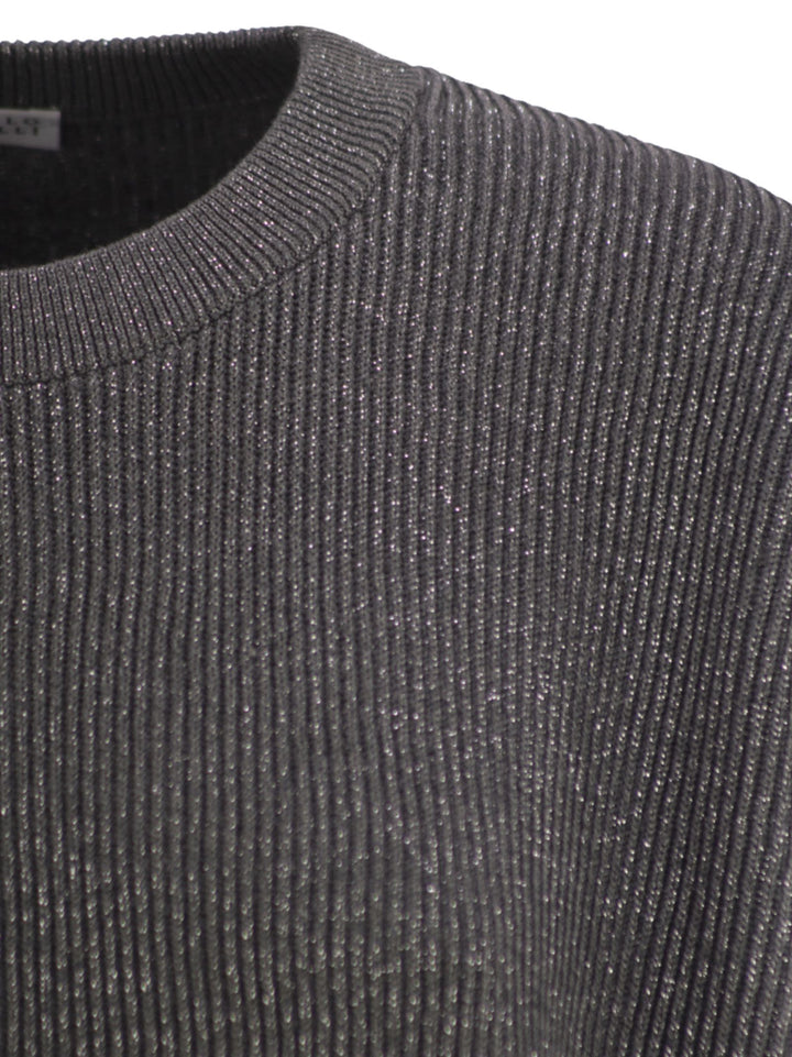 Brunello Cucinelli Women Cotton And Viscose Rib Sweater