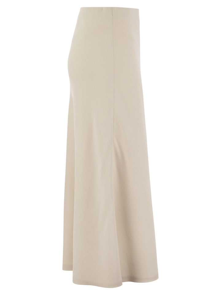 Brunello Cucinelli Women Flute Skirt In Comfort Viscose Couture Twill