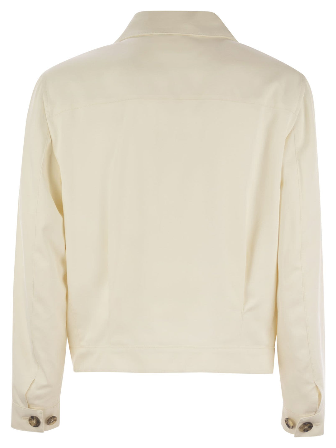 Brunello Cucinelli Men Silk Outerwear With Patch Pockets