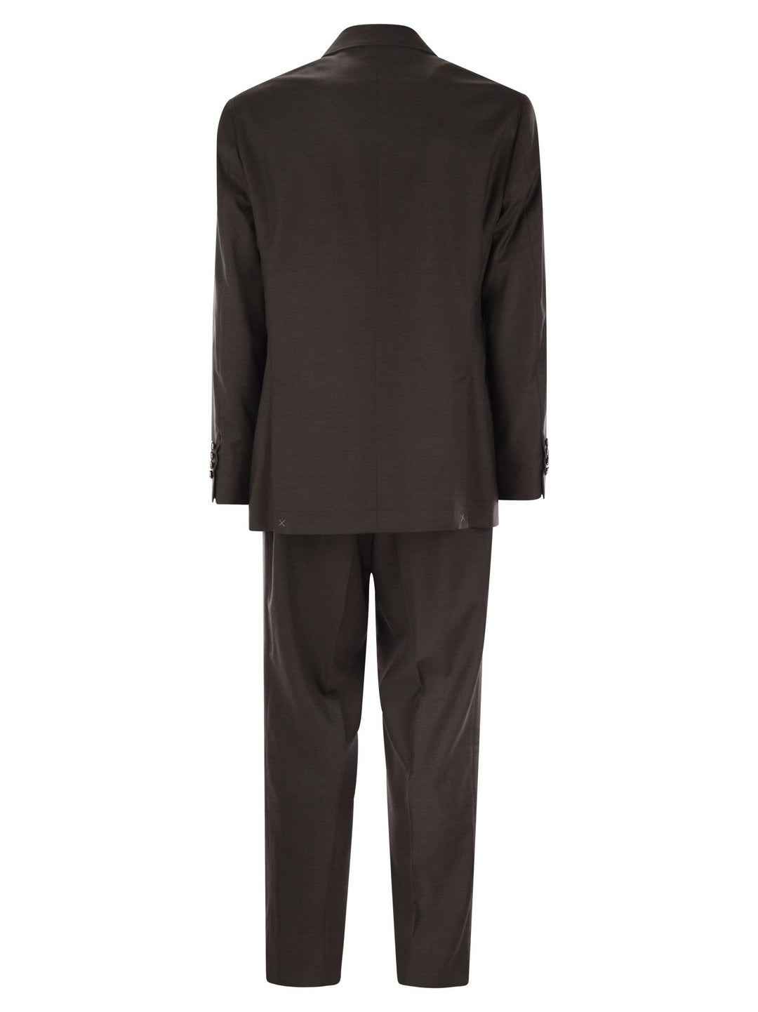 Brunello Cucinelli Men Set With Chest And Half Jacket And Leisure-Fit Trousers With Pleats