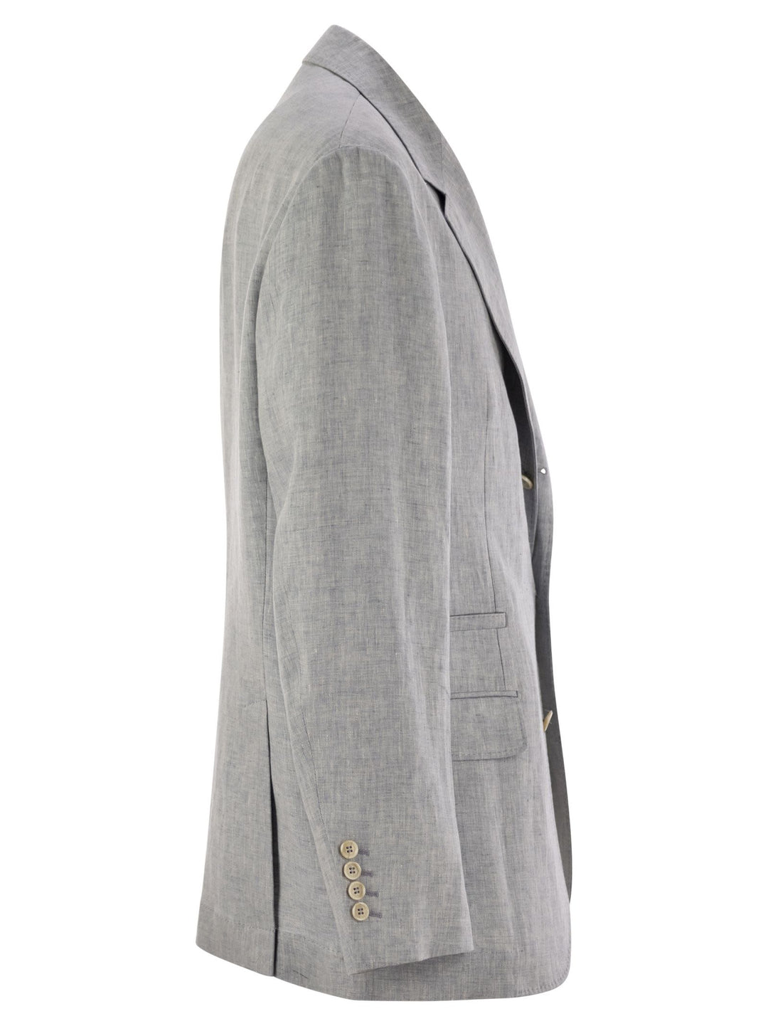 Brunello Cucinelli Men Deconstructed Jacket In Délavé Linen