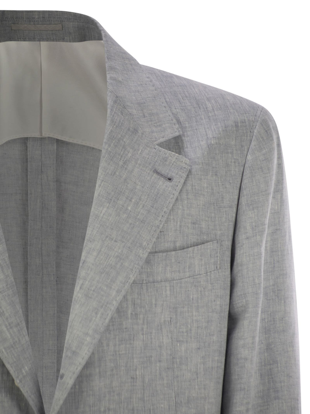 Brunello Cucinelli Men Deconstructed Jacket In Délavé Linen