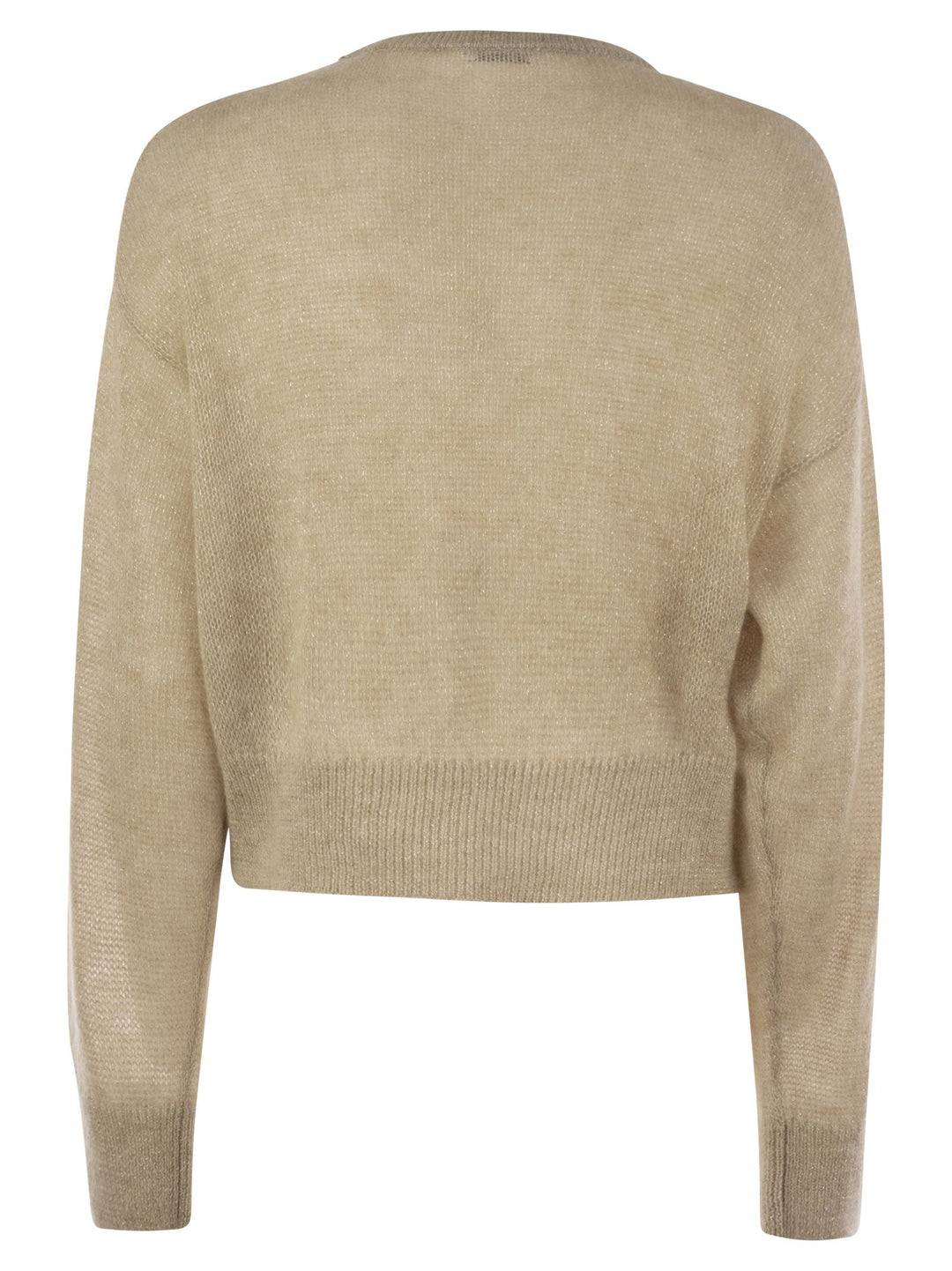 Brunello Cucinelli Women English Rib Sweater With Monili