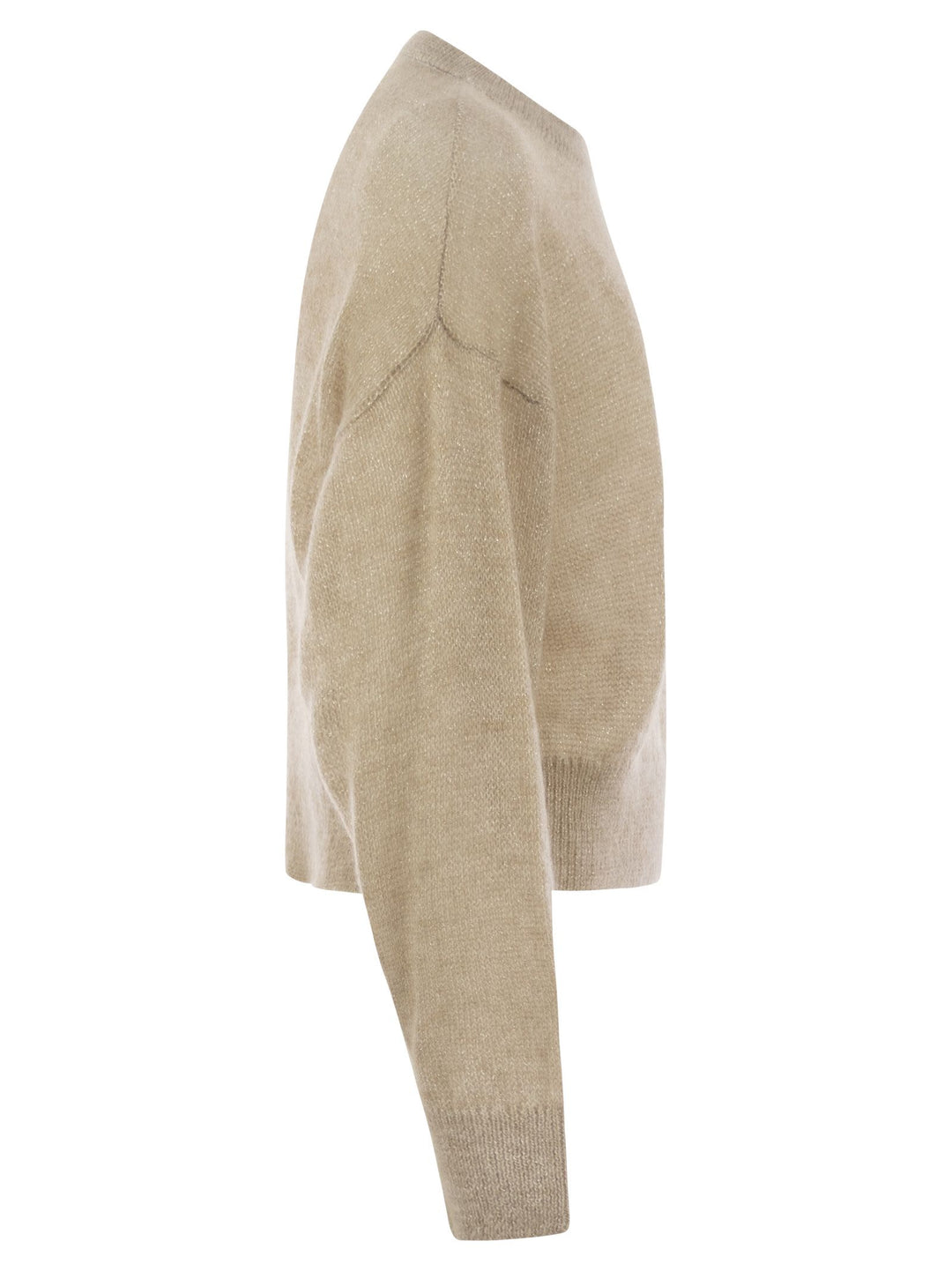 Brunello Cucinelli Women English Rib Sweater With Monili
