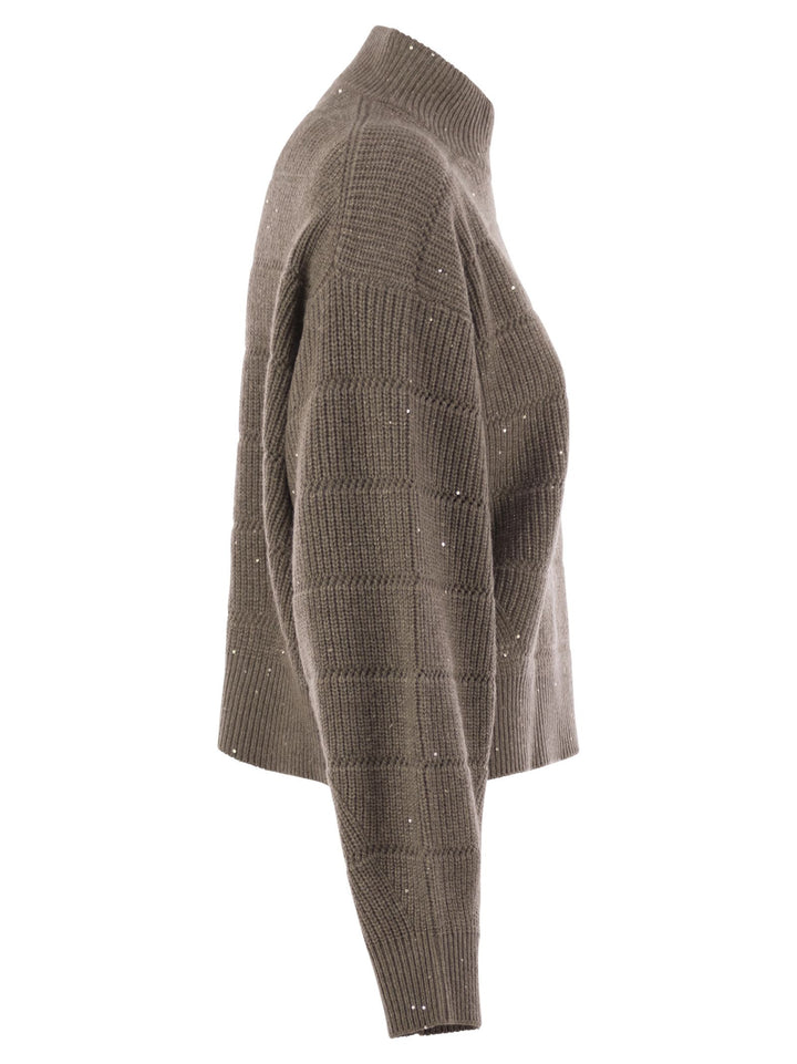 Brunello Cucinelli Women Cashmere And Wool Turtleneck Sweater