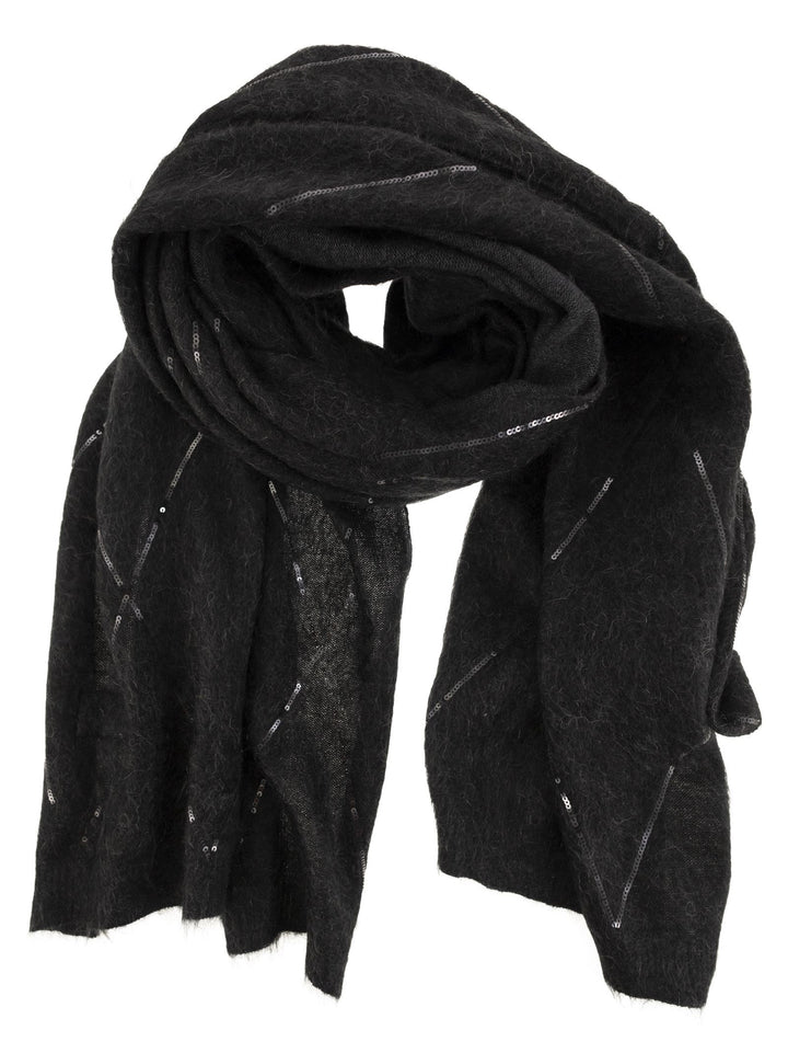 Brunello Cucinelli Women Scarf With Micro-Sequins