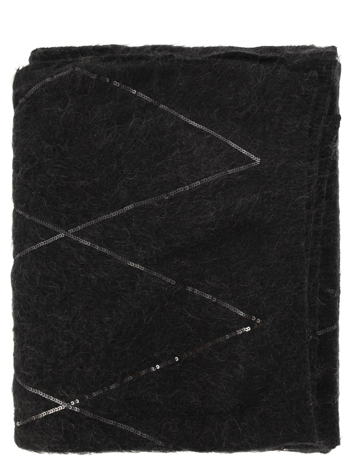 Brunello Cucinelli Women Scarf With Micro-Sequins