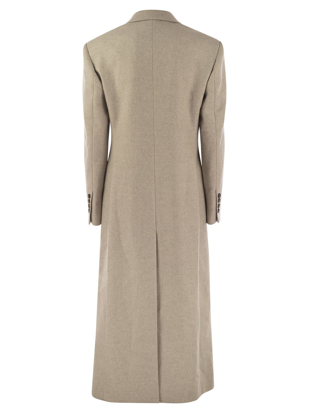 Brunello Cucinelli Women Lightweight Wool Cloth Coat With Jewellery
