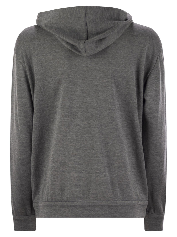 Brunello Cucinelli Women Cotton-Silk Sweatshirt Topwear With Jewellery