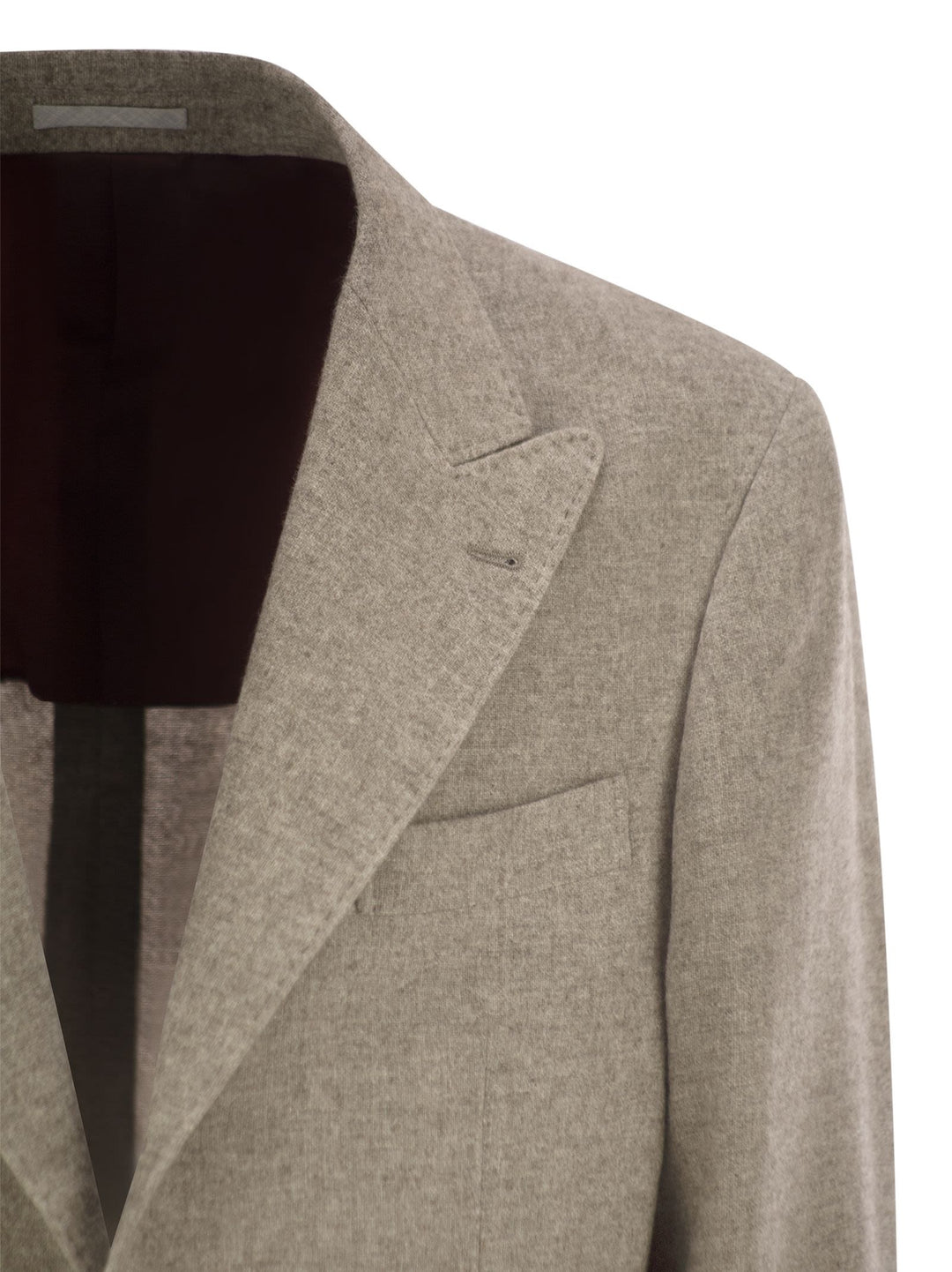 Brunello Cucinelli Men Deconstructed Jacket In Yack