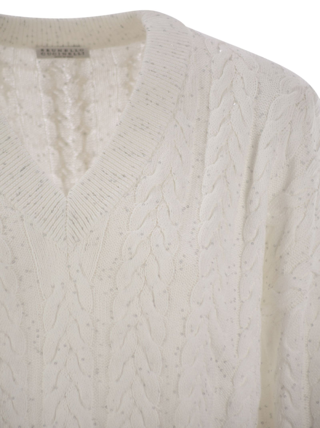 Brunello Cucinelli Women Dazzling Double Cable Cotton Jersey