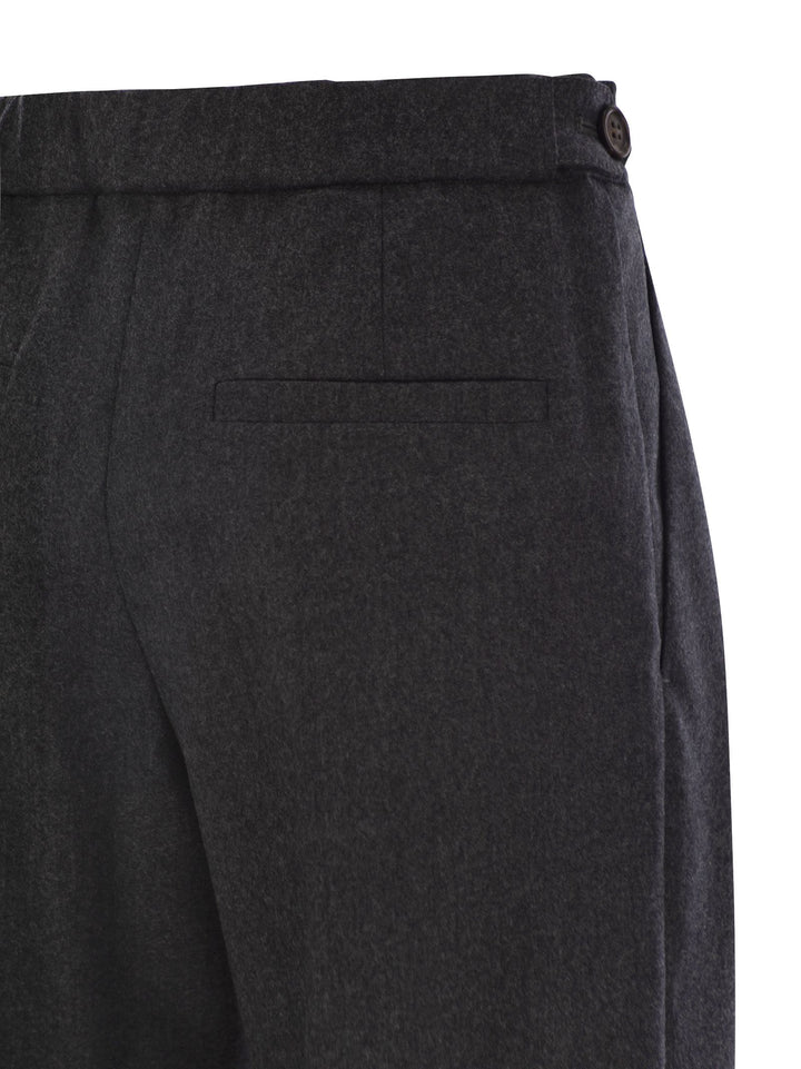 Brunello Cucinelli Women Baggy Sartorial Wool Trousers