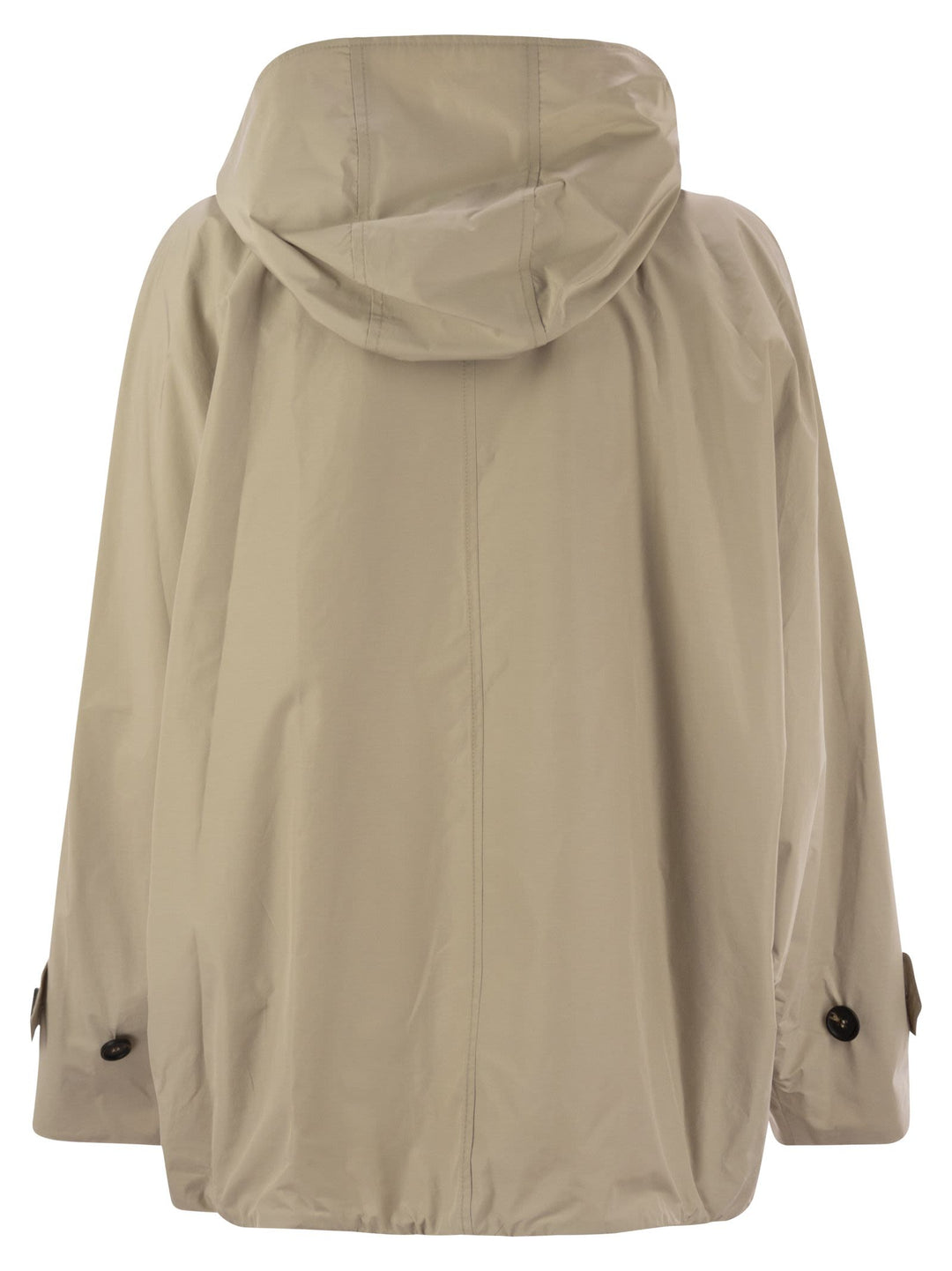 Brunello Cucinelli Women Techno Cotton Caban With Precious Detail