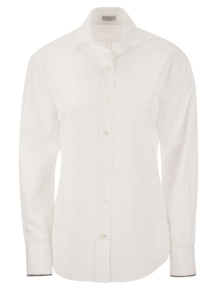 Brunello Cucinelli Women Cotton Poplin Shirt