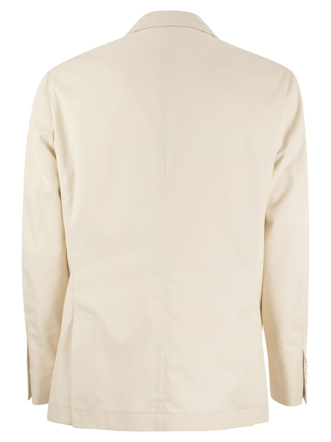 Brunello Cucinelli Men Cotton And Cashmere Deconstructed Jacket With Patch Pockets