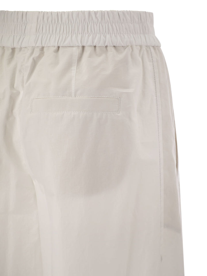 Brunello Cucinelli Women Relaxed Light Cotton Trousers