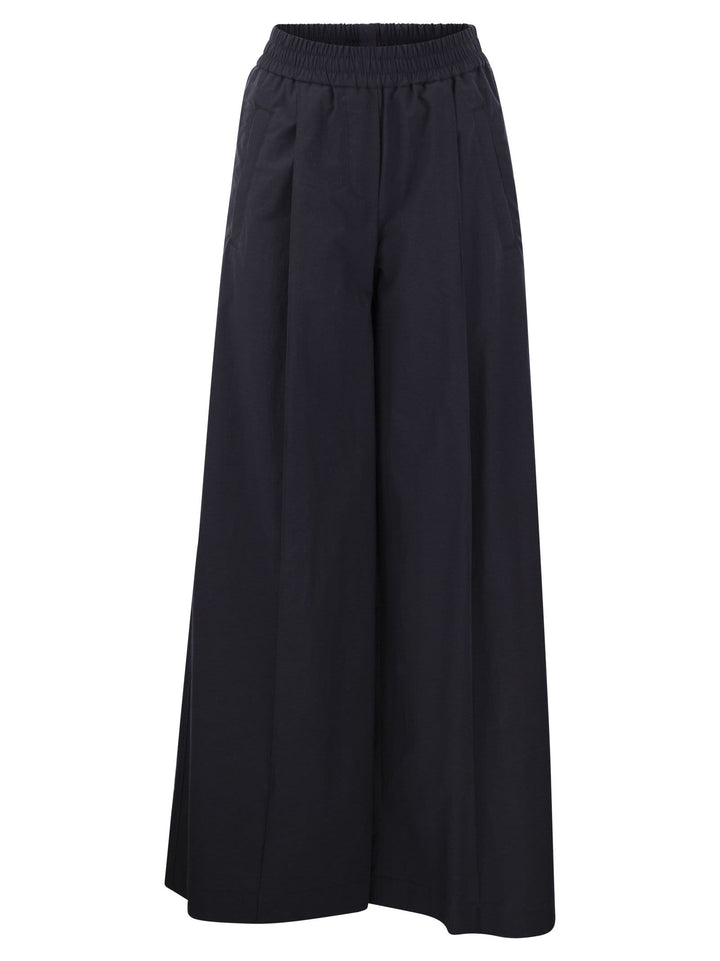 Brunello Cucinelli Women Relaxed Light Cotton Trousers