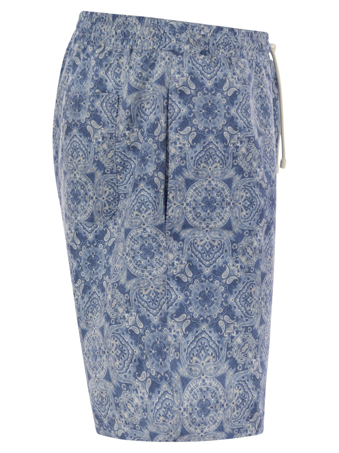 Brunello Cucinelli Men Beach Swimsuit With Paisley Design
