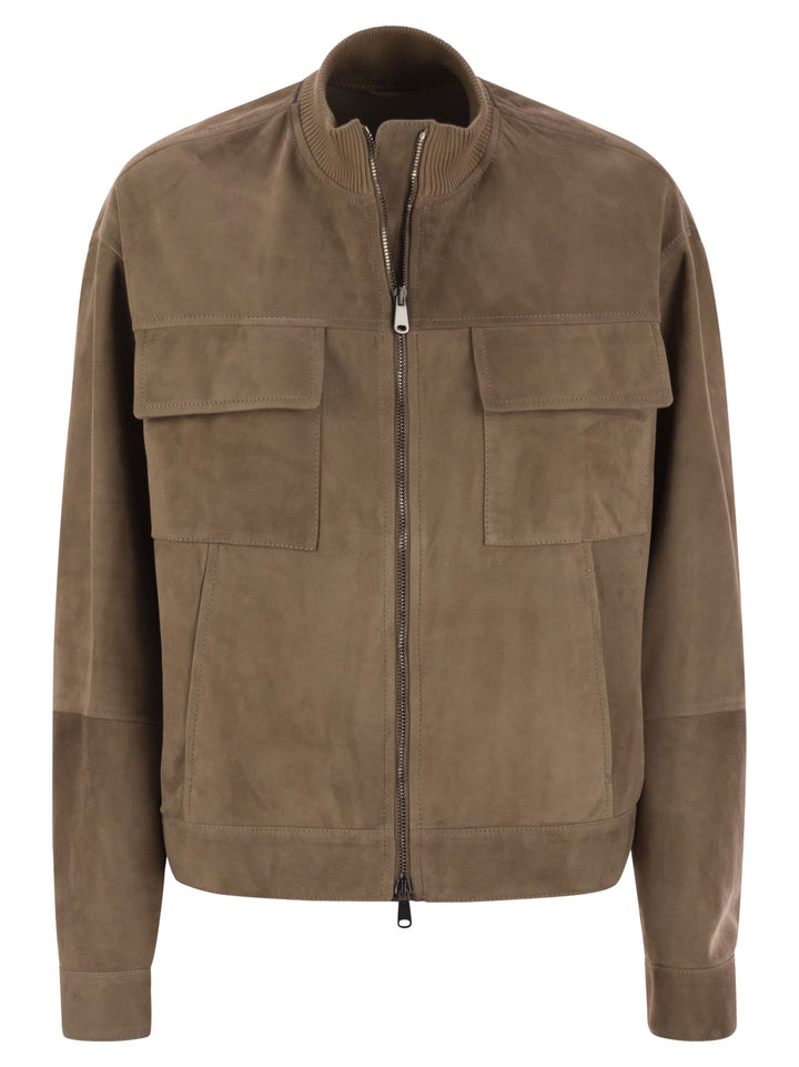 Brunello Cucinelli Women Couture Suede Outerwear With Jewellery