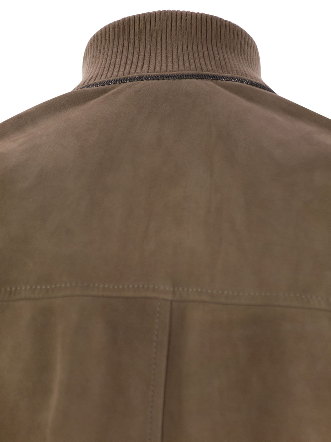 Brunello Cucinelli Women Couture Suede Outerwear With Jewellery