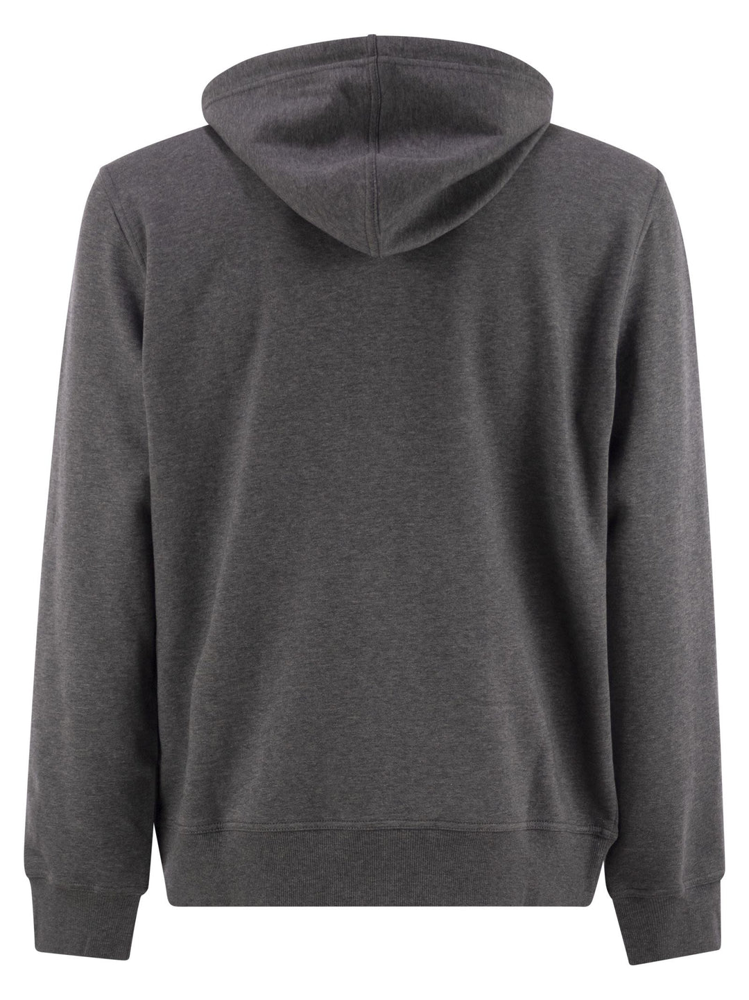 Brunello Cucinelli Men Cotton Fleece Topwear With Zip And Hood