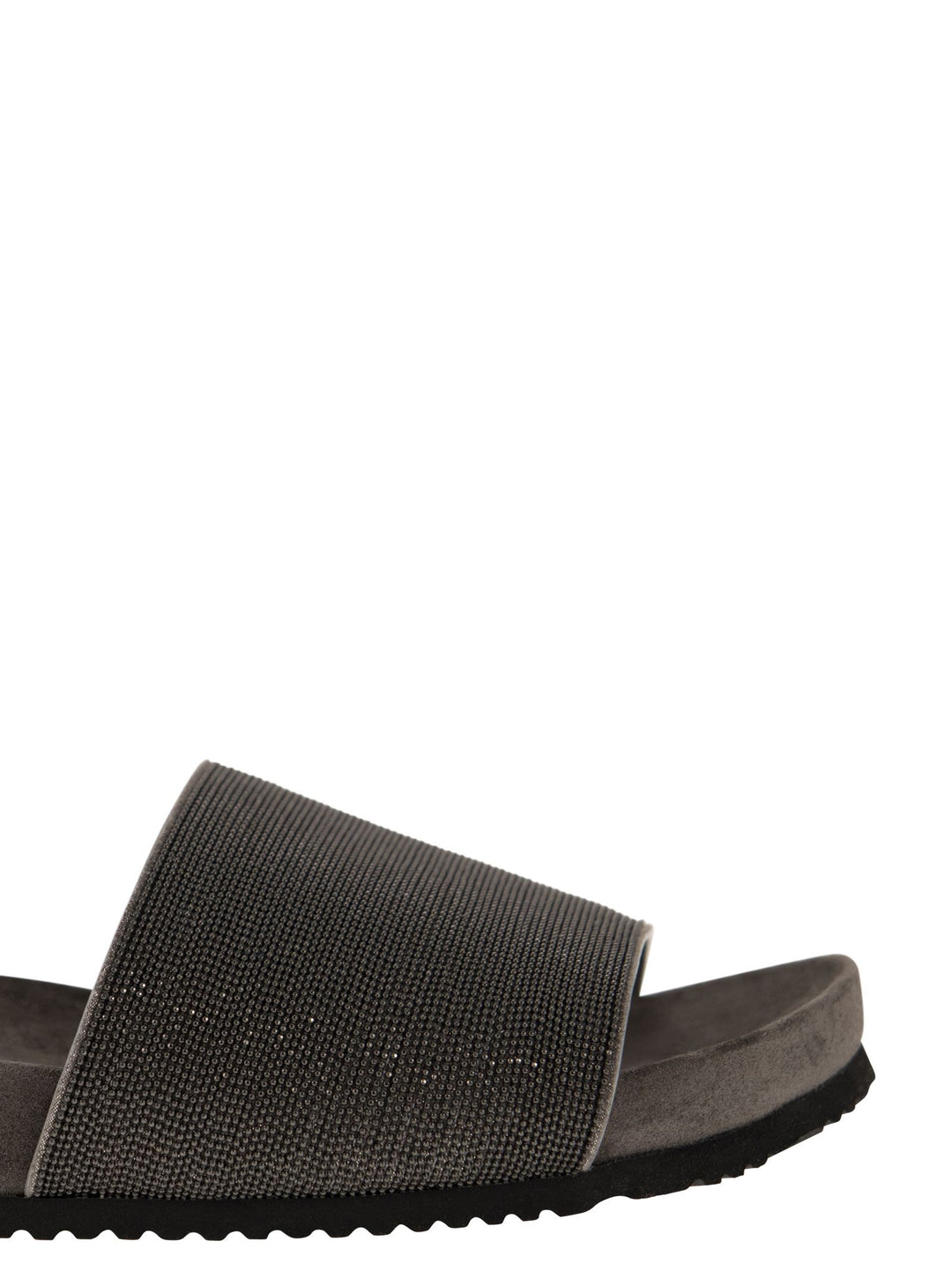 Brunello Cucinelli Women Precious Lignite Slippers