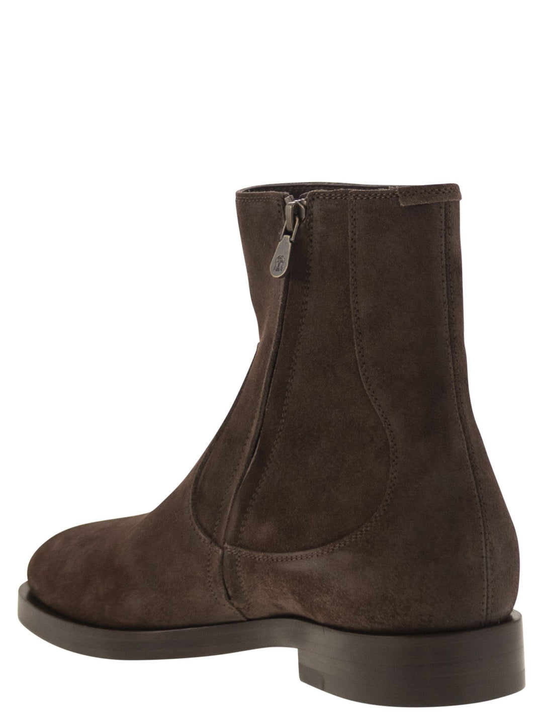 Brunello Cucinelli Men Chelsea Boot In Suede
