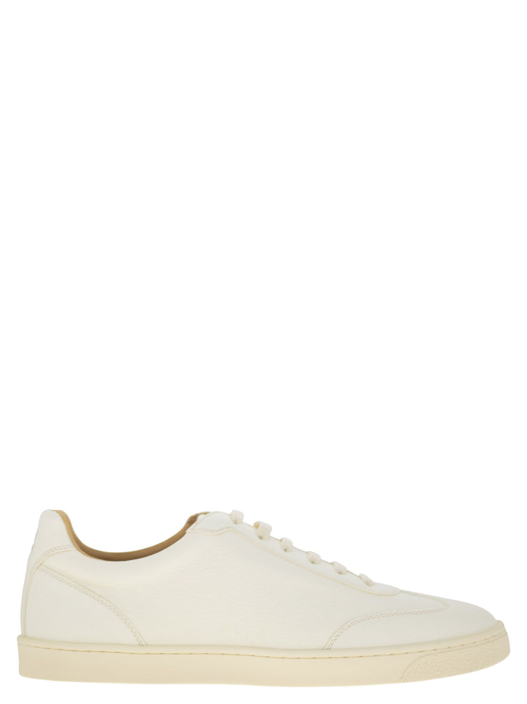 Brunello Cucinelli Men Deerskin Trainers With Latex Sole