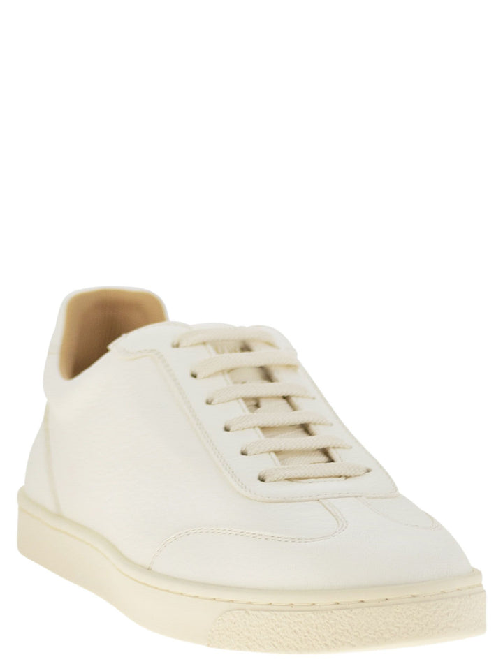 Brunello Cucinelli Men Deerskin Trainers With Latex Sole