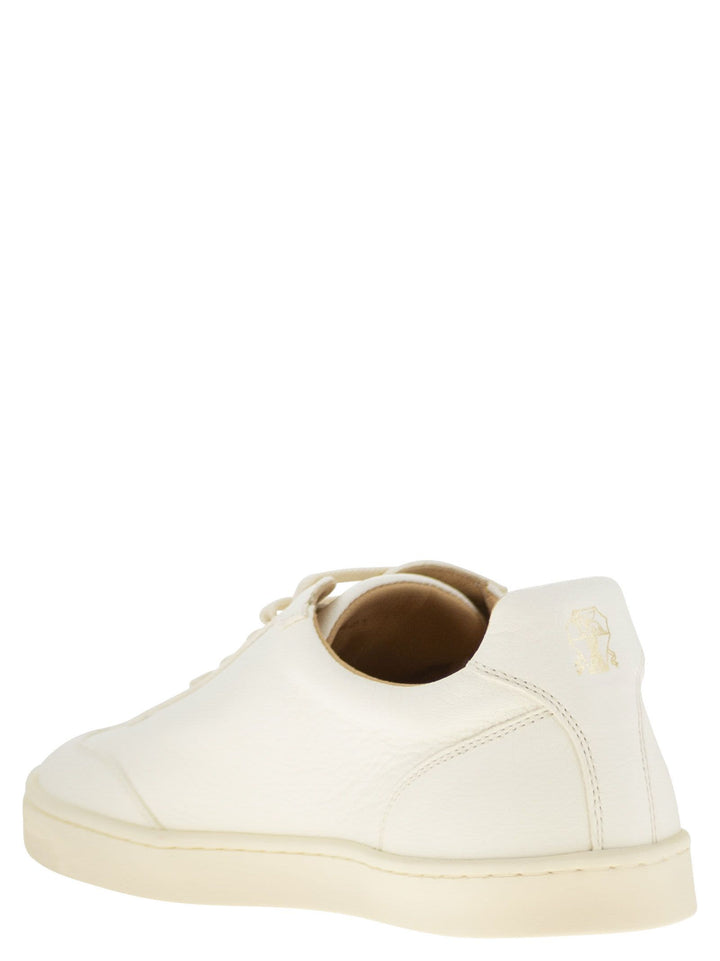 Brunello Cucinelli Men Deerskin Trainers With Latex Sole