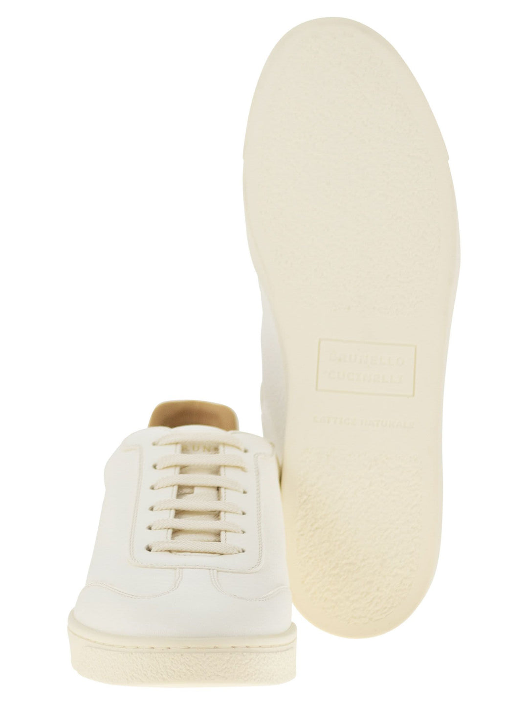 Brunello Cucinelli Men Deerskin Trainers With Latex Sole