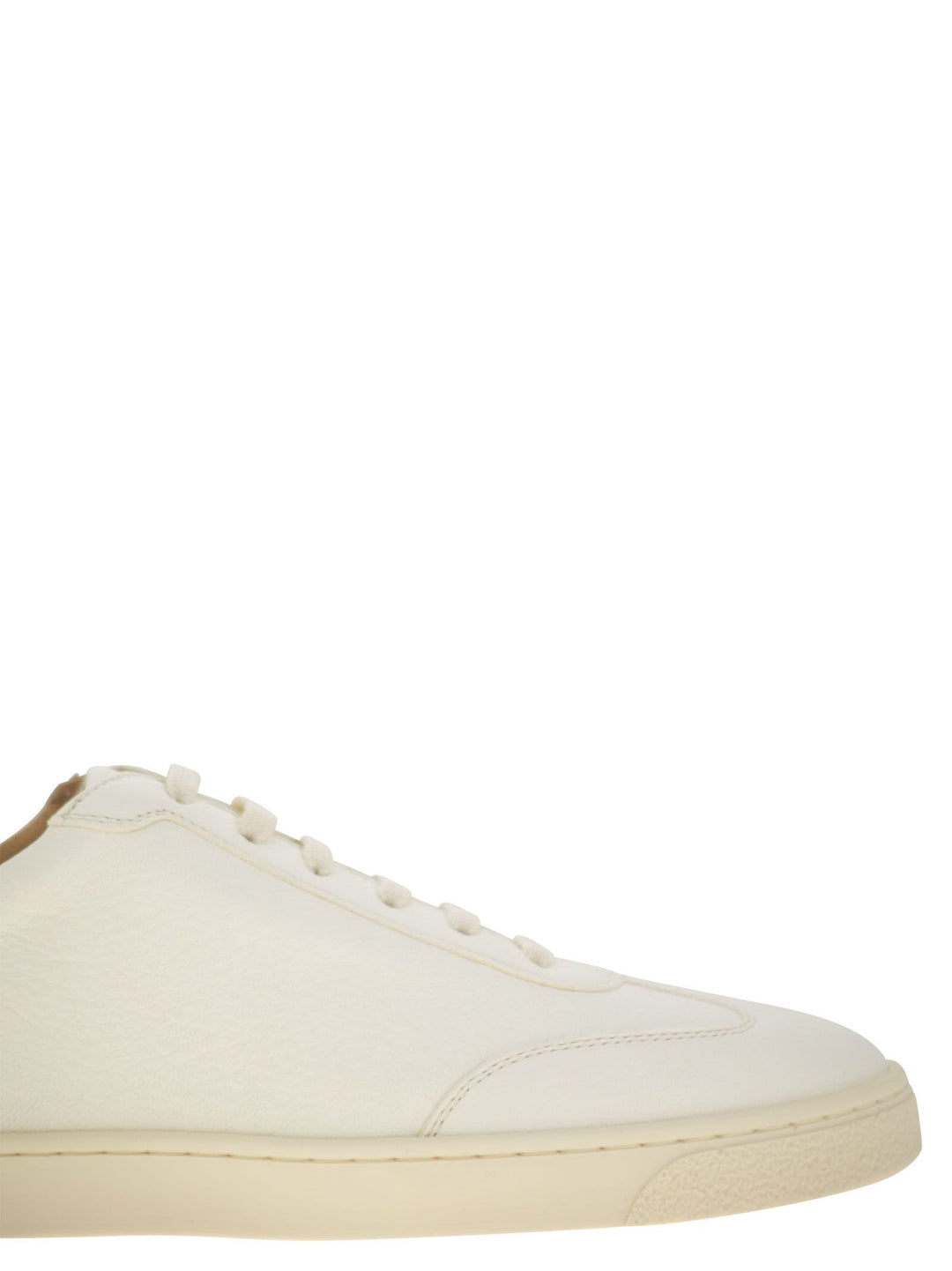 Brunello Cucinelli Men Deerskin Trainers With Latex Sole