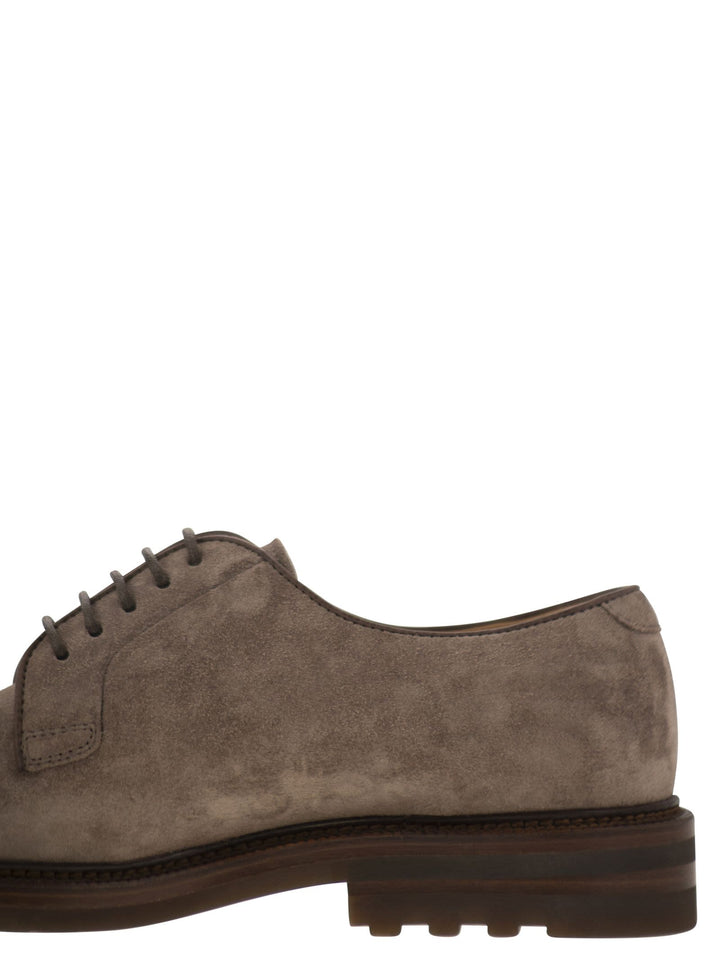 Brunello Cucinelli Men Suede Derby