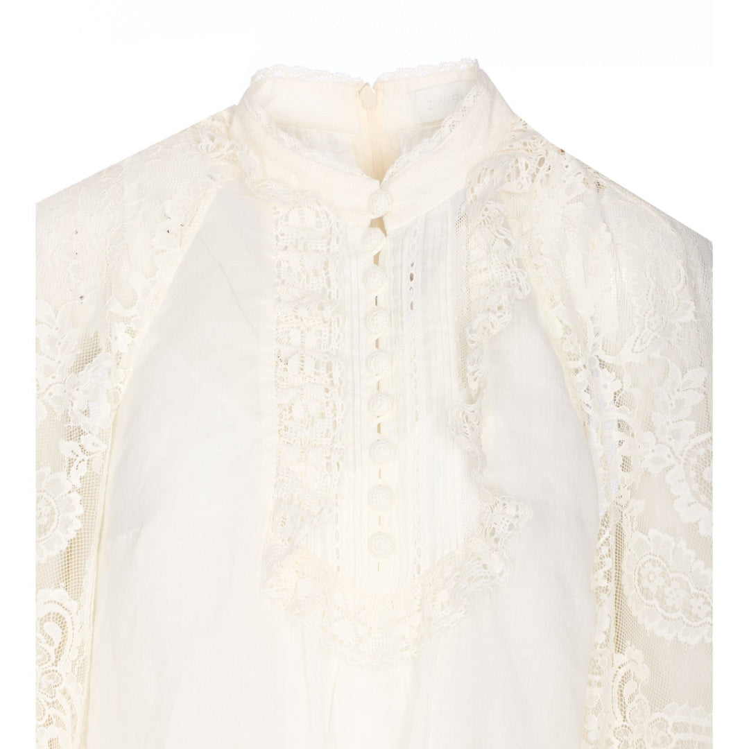 Zimmermann Women Ascension Lace Shirt