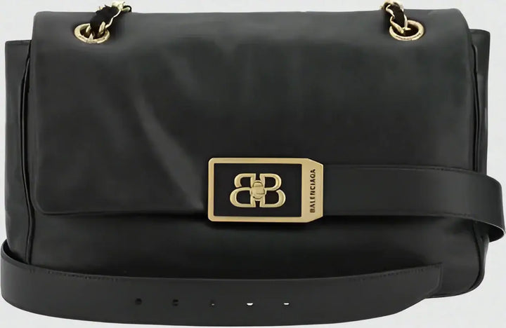 BALENCIAGA black Modu Flap Shoulder Bag