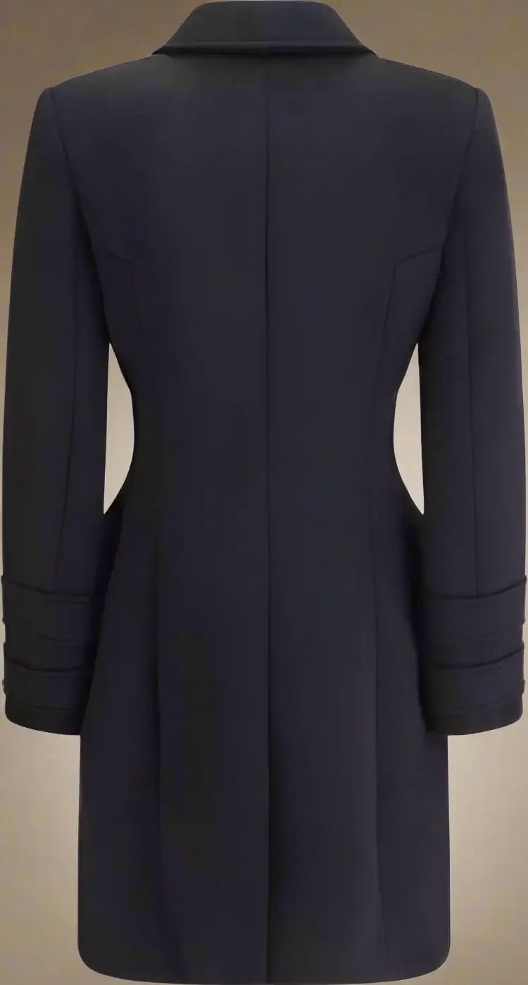 Black coat on a white background