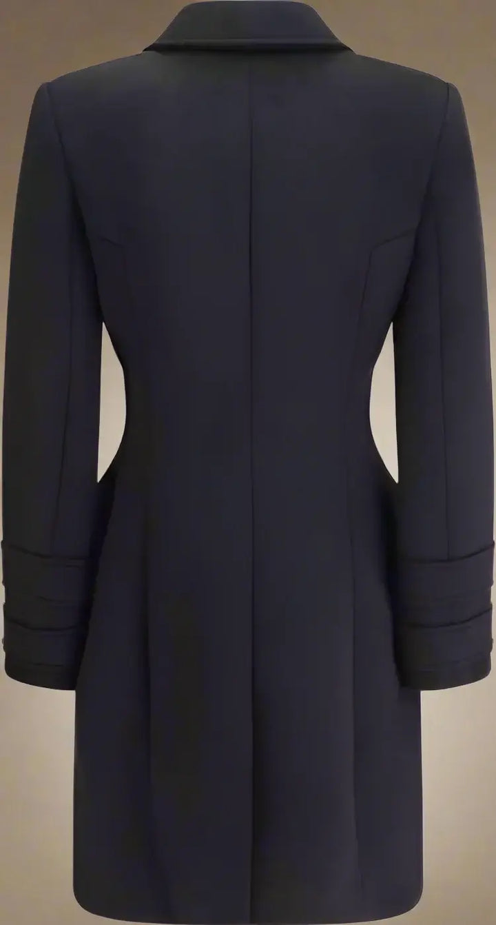 Black coat on a white background