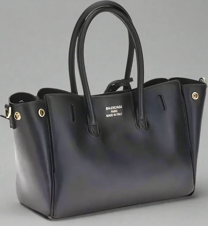 BALENCIAGA black leather Bel Air mini Handbag