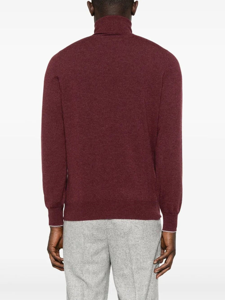 Brunello Cucinelli Men Cashmere Turtle-Neck Sweater