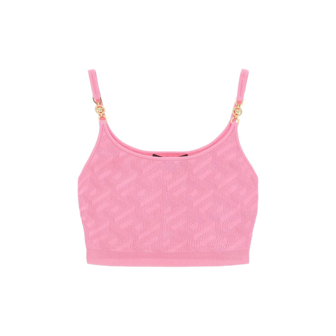 Versace La Greca Cropped Top Women