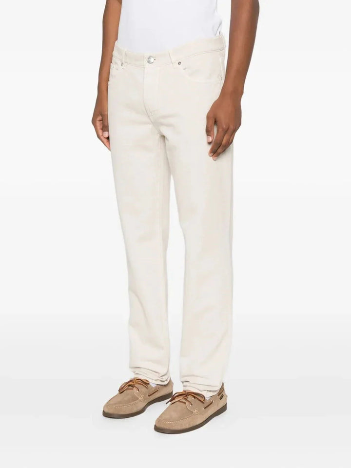 Brunello Cucinelli Men Dyed Denim Pants