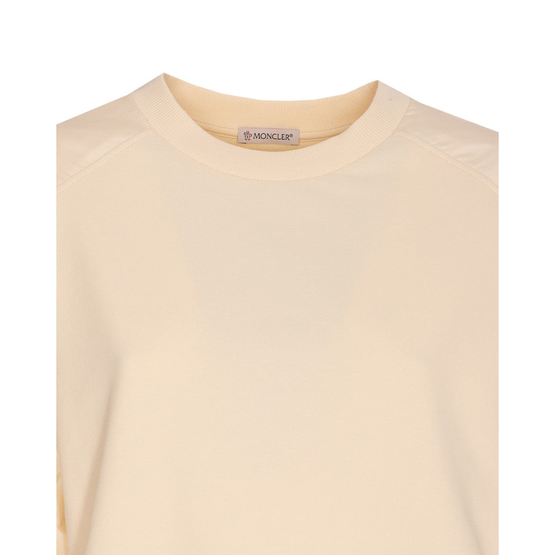 Moncler Women Cotton T-Shirt With Puff Sleeves
