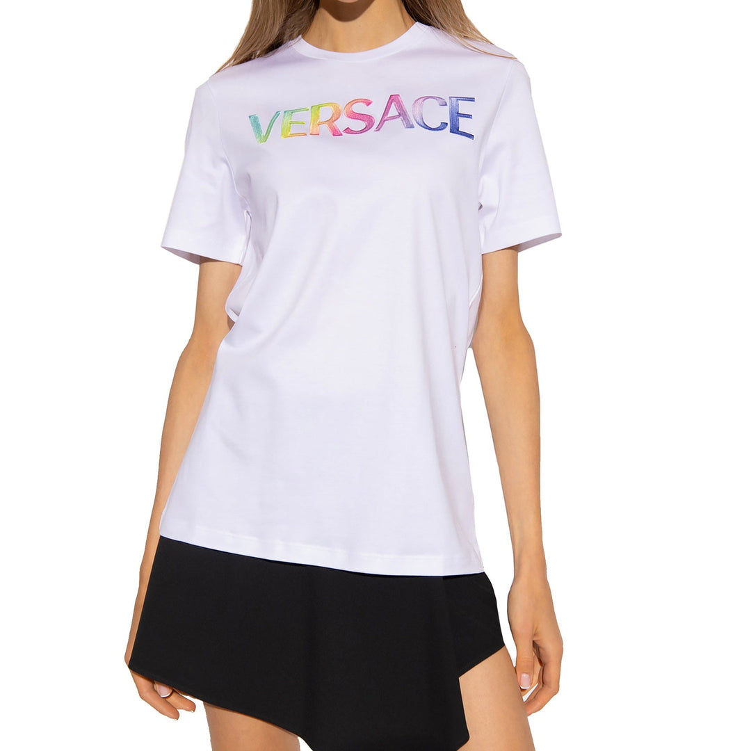 Versace Cotton Logo T-Shirt Women