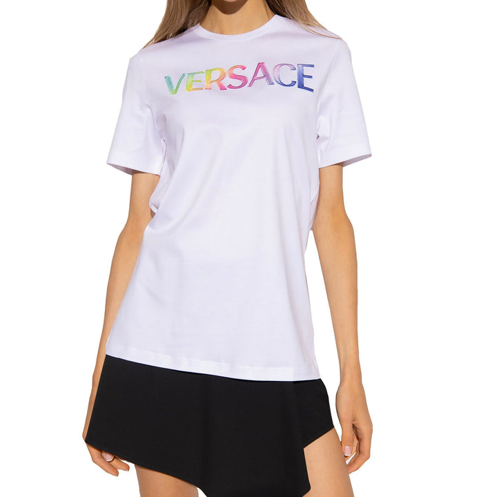 Versace Cotton Logo T-Shirt Women