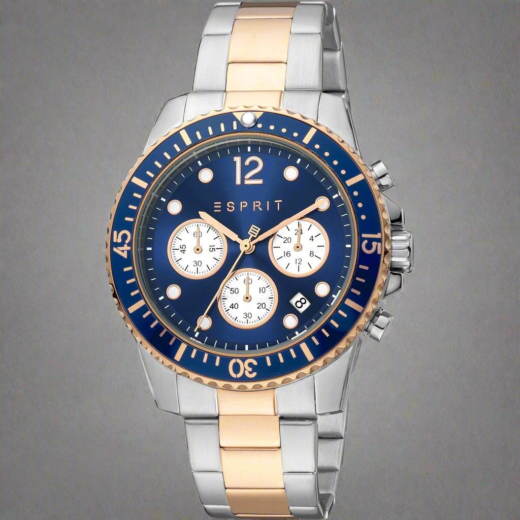 Esprit men's blue dial chronograph quartz Watches