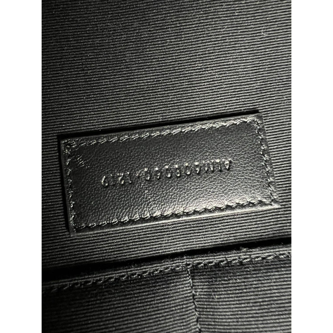 Saint Laurent Black Smooth Leather I-Pad Case Clutch