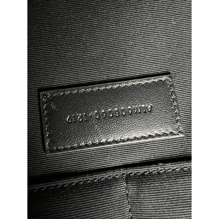 Saint Laurent Black Smooth Leather I-Pad Case Clutch