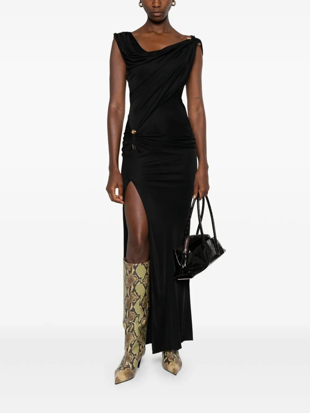Versace Women Gown `Responsible` Vicose Liquid Jersey