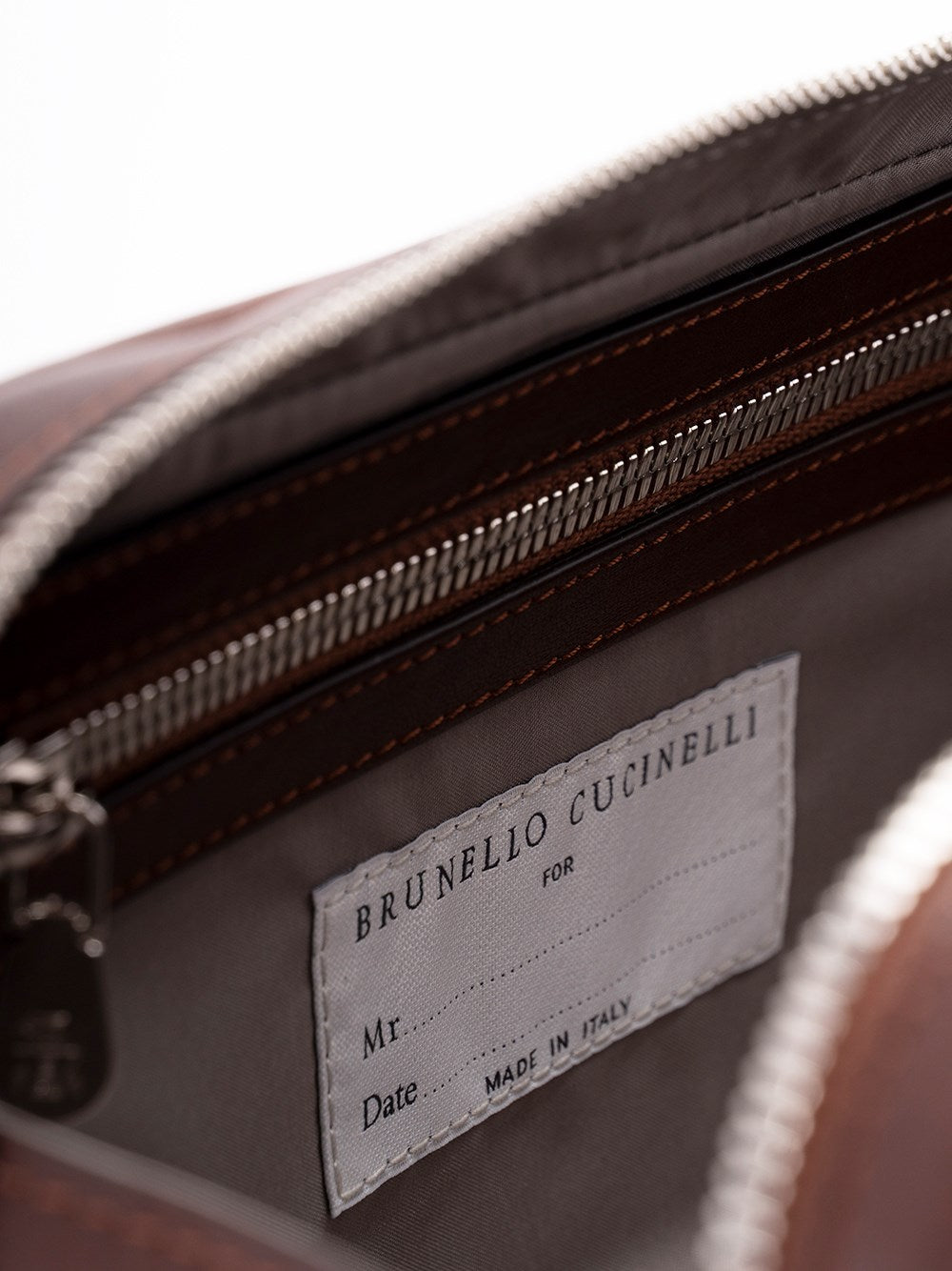 Brunello Cucinelli Men Beauty Case With Double Zipper